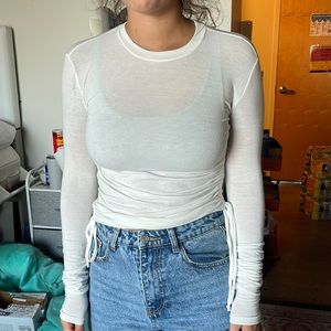 cute white top size small